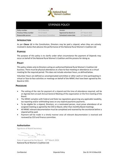 NRWC F4 Stipends Policy V3 March26