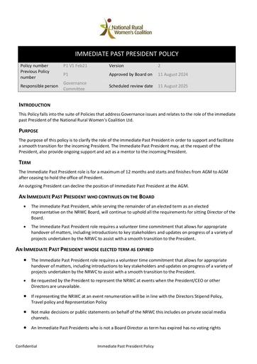 P1 Immediate Past President Role P1 V2 Aug24