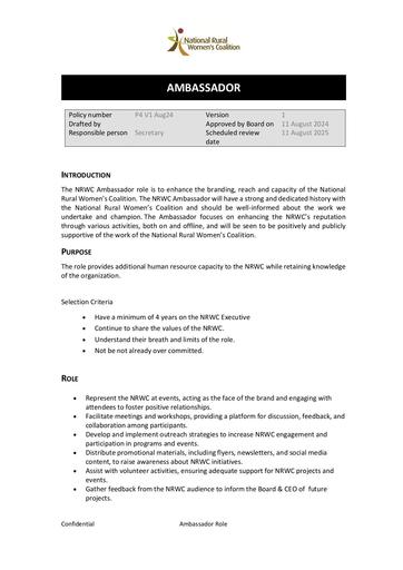 P4 Amabassador Role P4 V1 Aug24