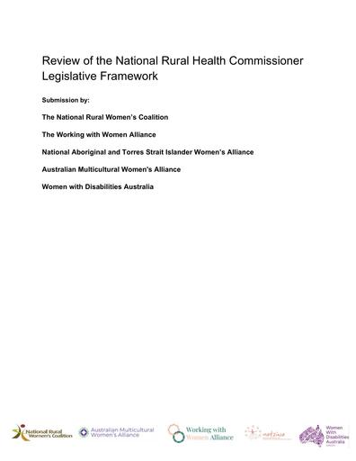 Review of the National Health Commissioner Legislative Framework