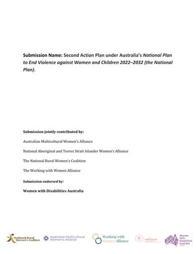 NWA Joint Submission -  Second Action Plan to End Violence against Women and Children - July 2026