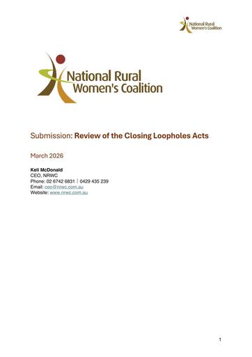 Review of the Closing Loopholes Acts - March 2026